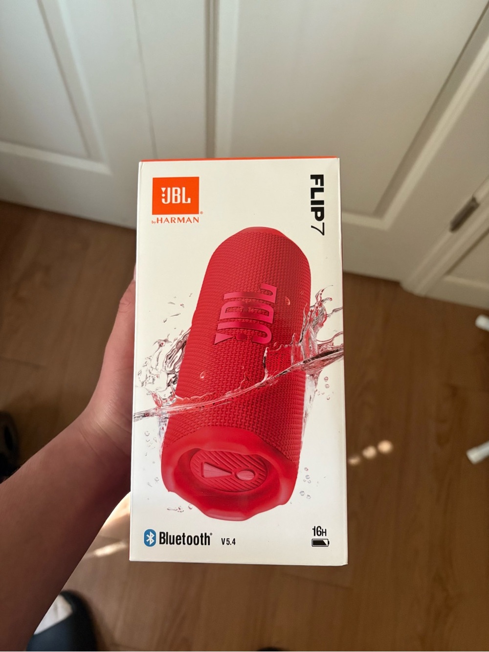 JBL Flip 7 Portable Bluetooth Speaker - Red